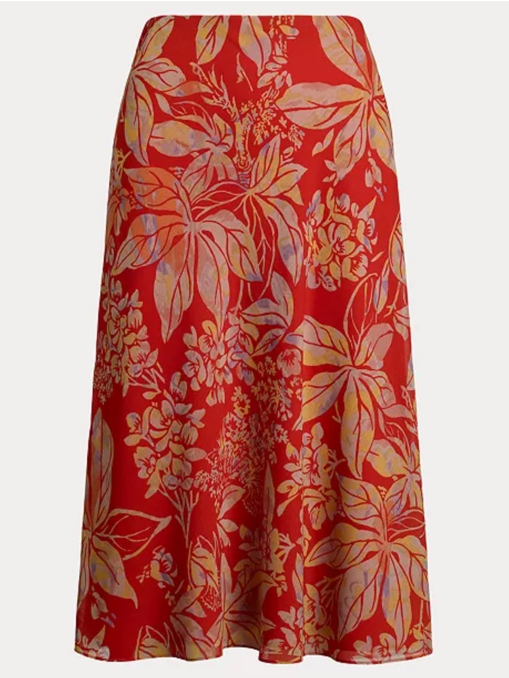 Ralph Lauren Women's Floral Crinkle Georgette Midi Skirt Sz 6 NWT - - Picture 13 of 13